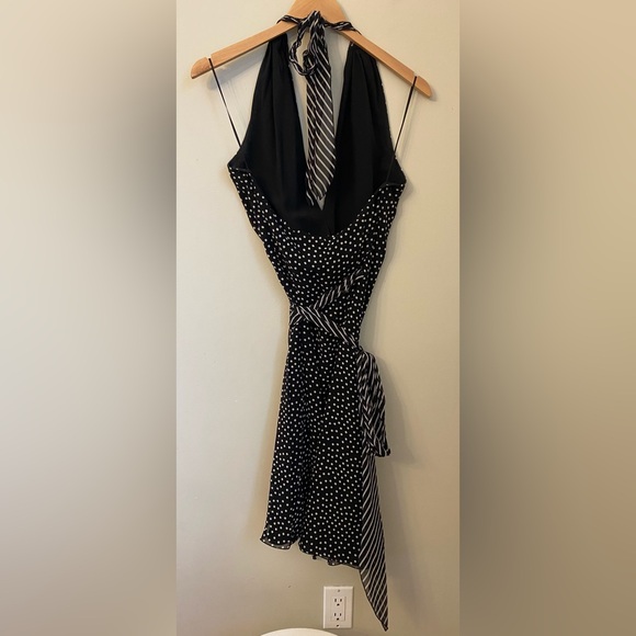 ESCADA 100% Silk Polka Dot Wrap Dress Y2K Vintage Size Eur 36 - Picture 5 of 11